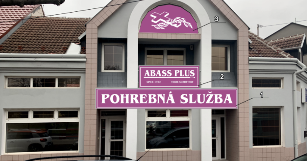 Budova a predajňa pohrebnej služby ABASS PLUS by Schottert